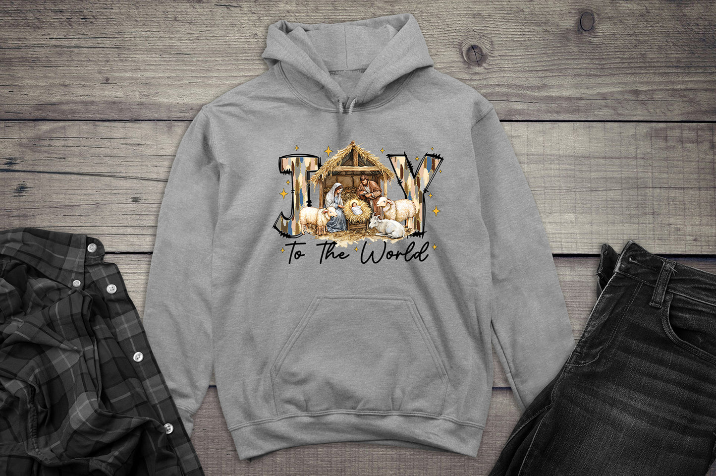 Joy To The World Manger Hoodie