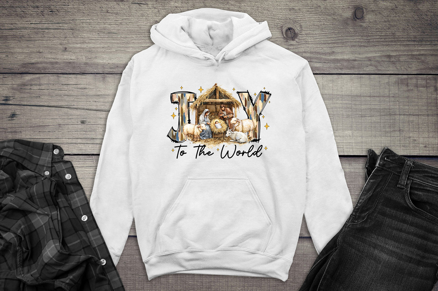 Joy To The World Manger Hoodie