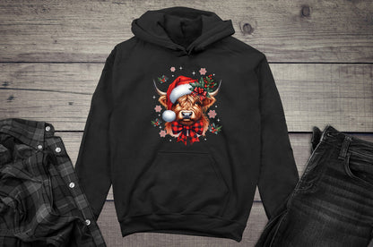 Christmas Holly Cow Hoodie
