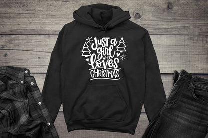Just A Girl Who Loves Christmas Hoodie
