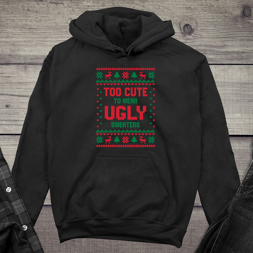 Too Cute Christmas Sweater Hoodie