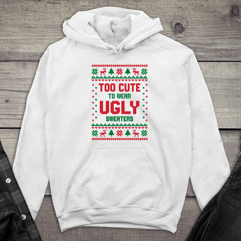 Too Cute Christmas Sweater Hoodie