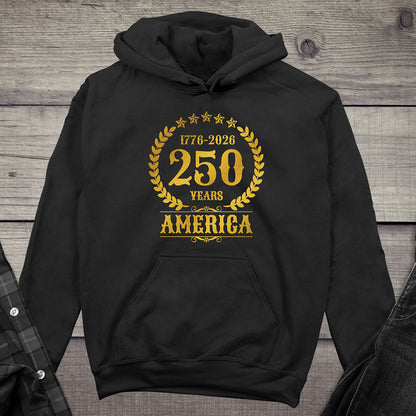 250 Years America Gold Hoodie