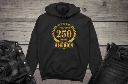250 Years America Gold Hoodie