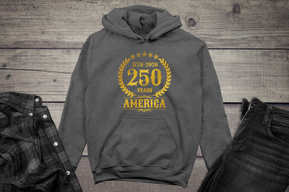 250 Years America Gold Hoodie
