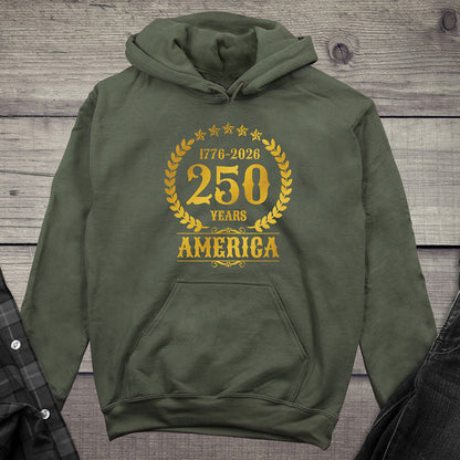 250 Years America Gold Hoodie