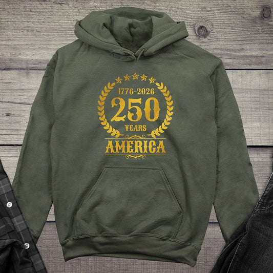 250 Years America Gold Hoodie