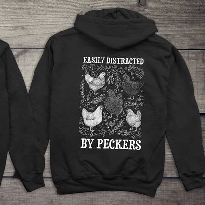 Easily Distracted By Peckers Hoodie