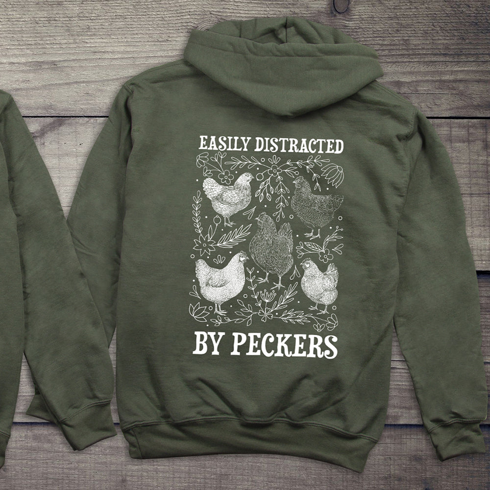 Easily Distracted By Peckers Hoodie