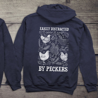 Easily Distracted By Peckers Hoodie