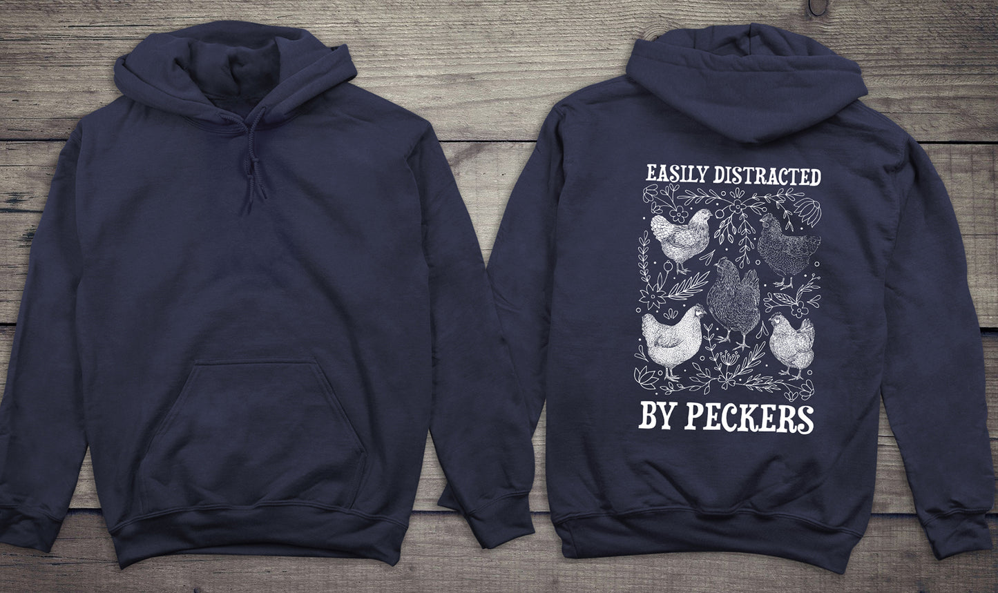 Easily Distracted By Peckers Hoodie