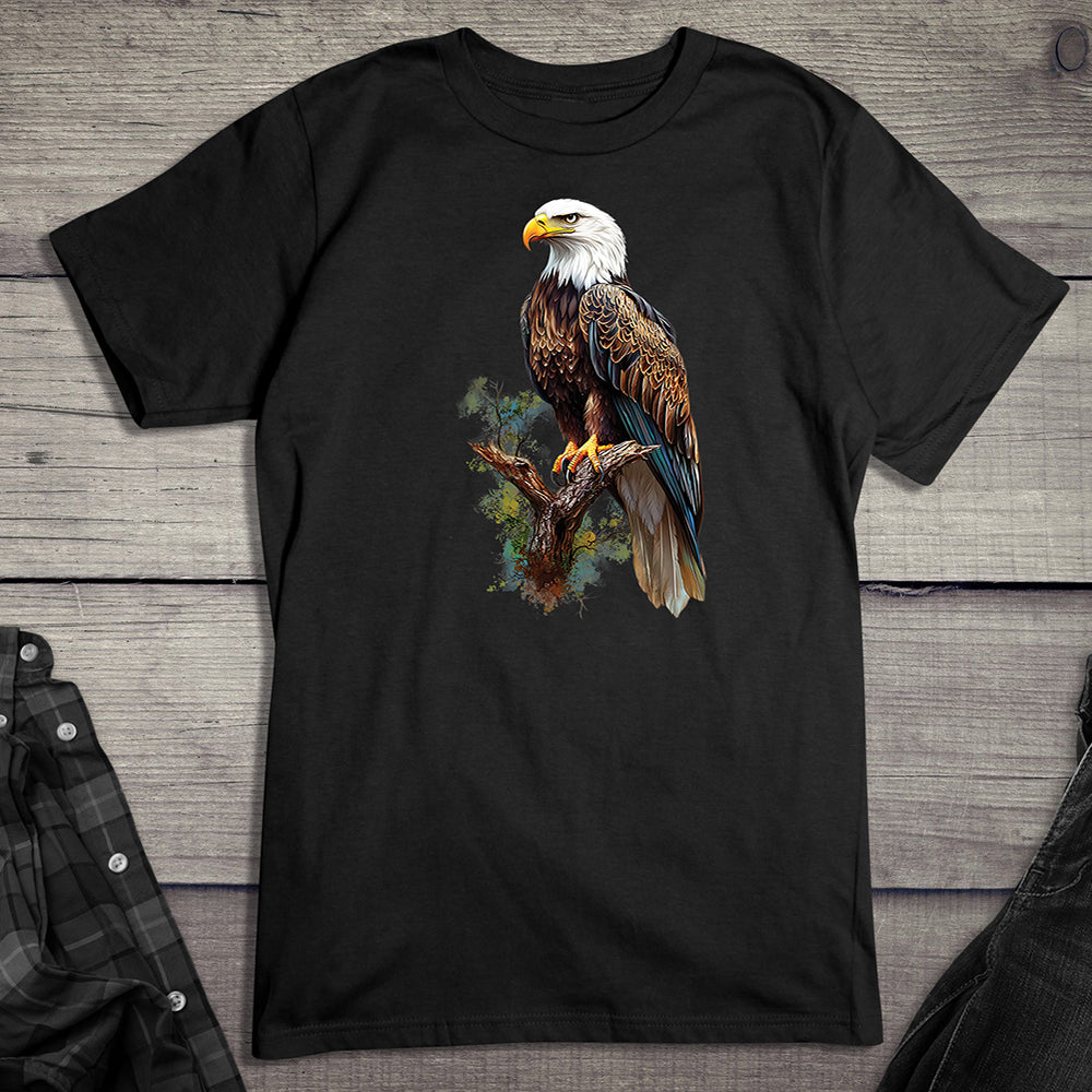 Watercolor Eagle Perch T-Shirt
