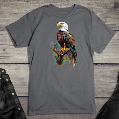 Watercolor Eagle Perch T-Shirt