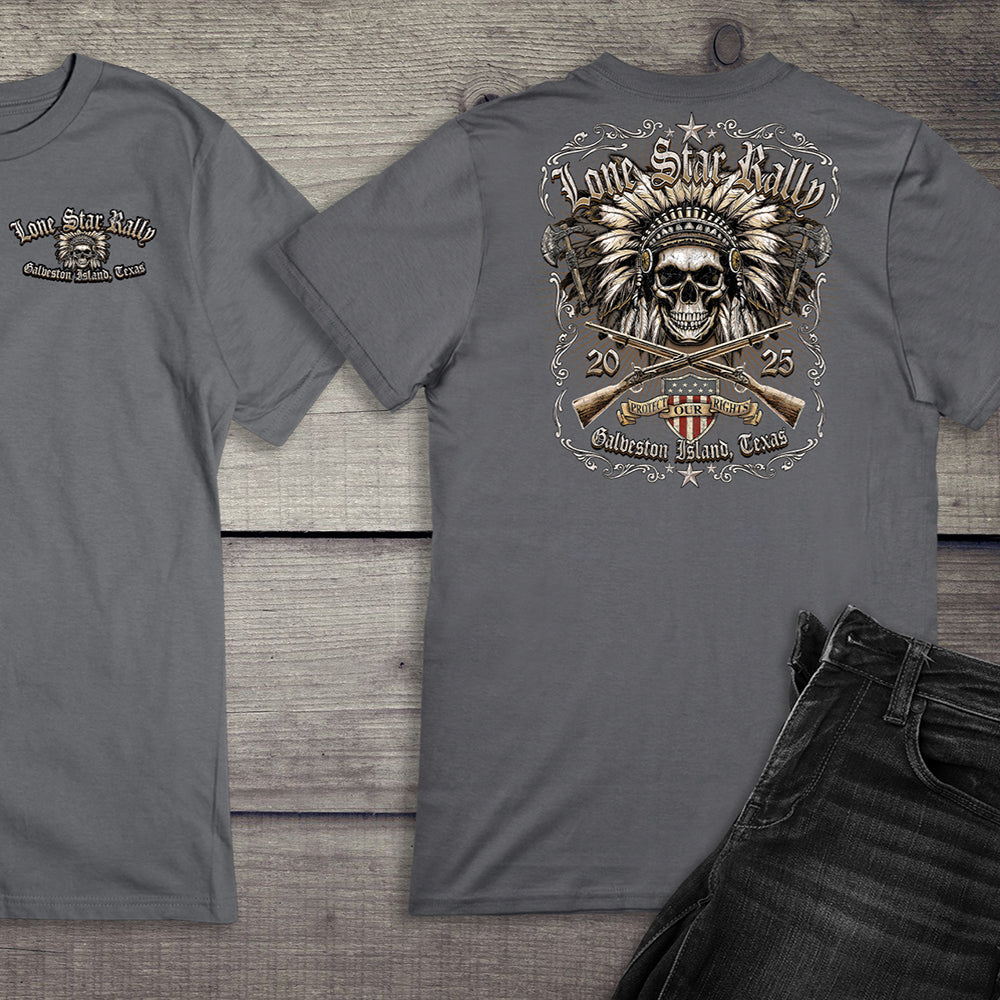Lone Star Chief Skull T-Shirt