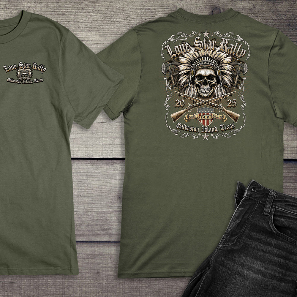 Lone Star Chief Skull T-Shirt