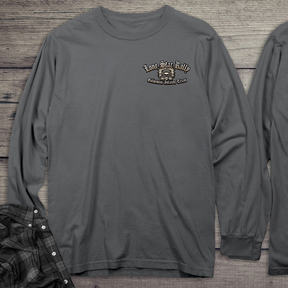 Lone Star Chief Skull Long Sleeve Tee