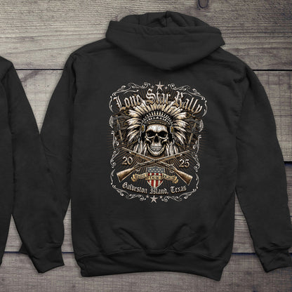 Lone Star Chief Skull Hoodie