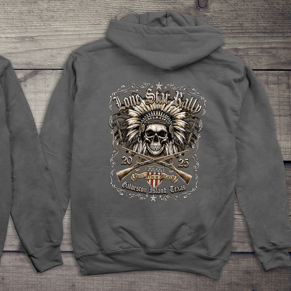 Lone Star Chief Skull Hoodie