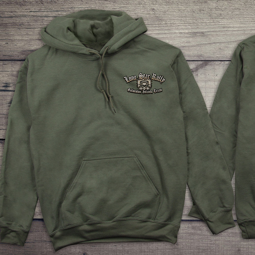 Lone Star Chief Skull Hoodie