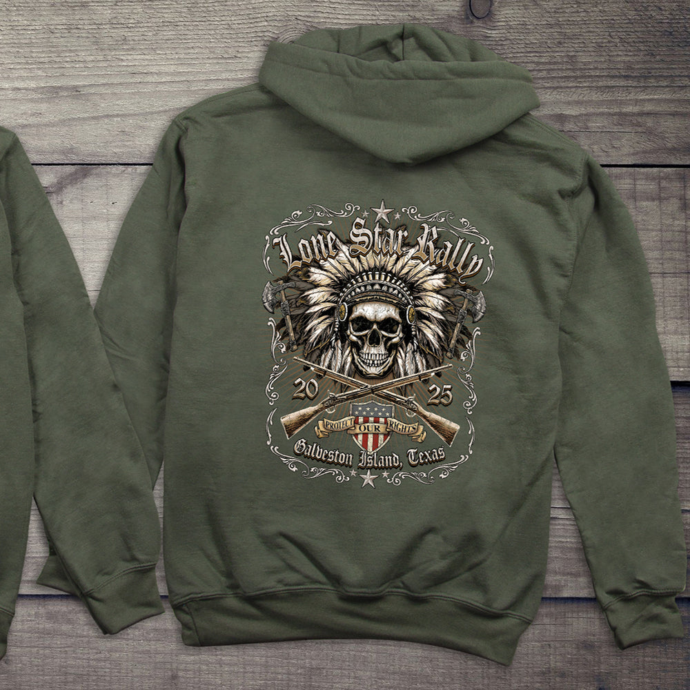 Lone Star Chief Skull Hoodie
