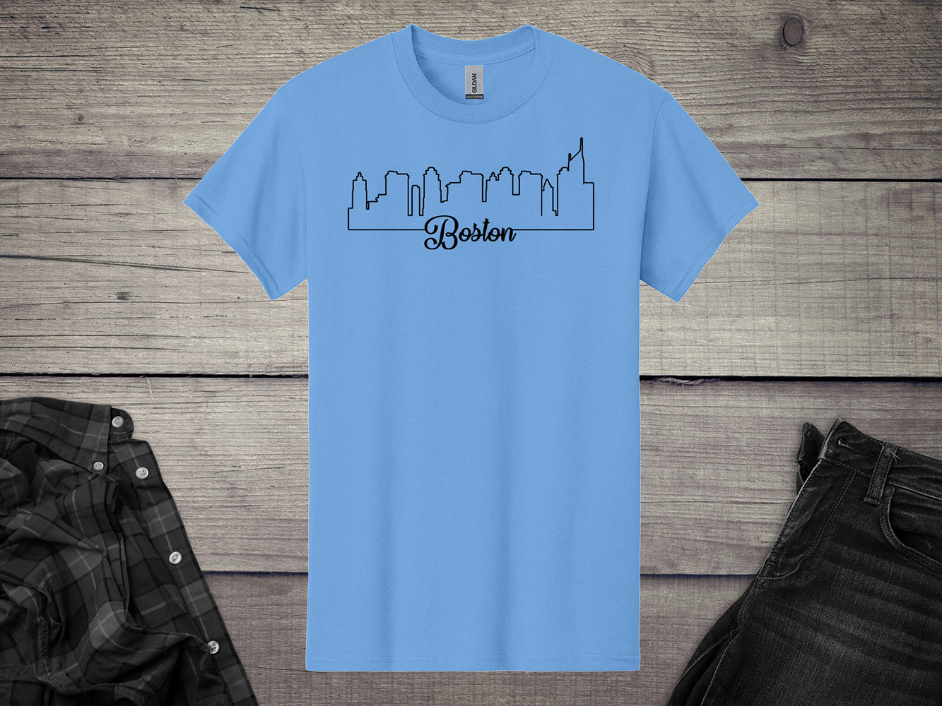 Boston Outlines T-Shirt