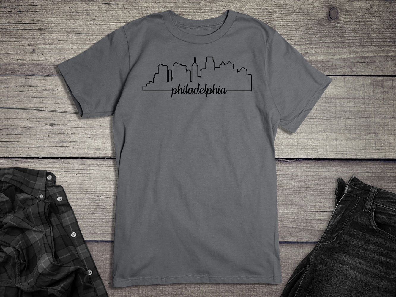 Philadelphia Outlines T-Shirt
