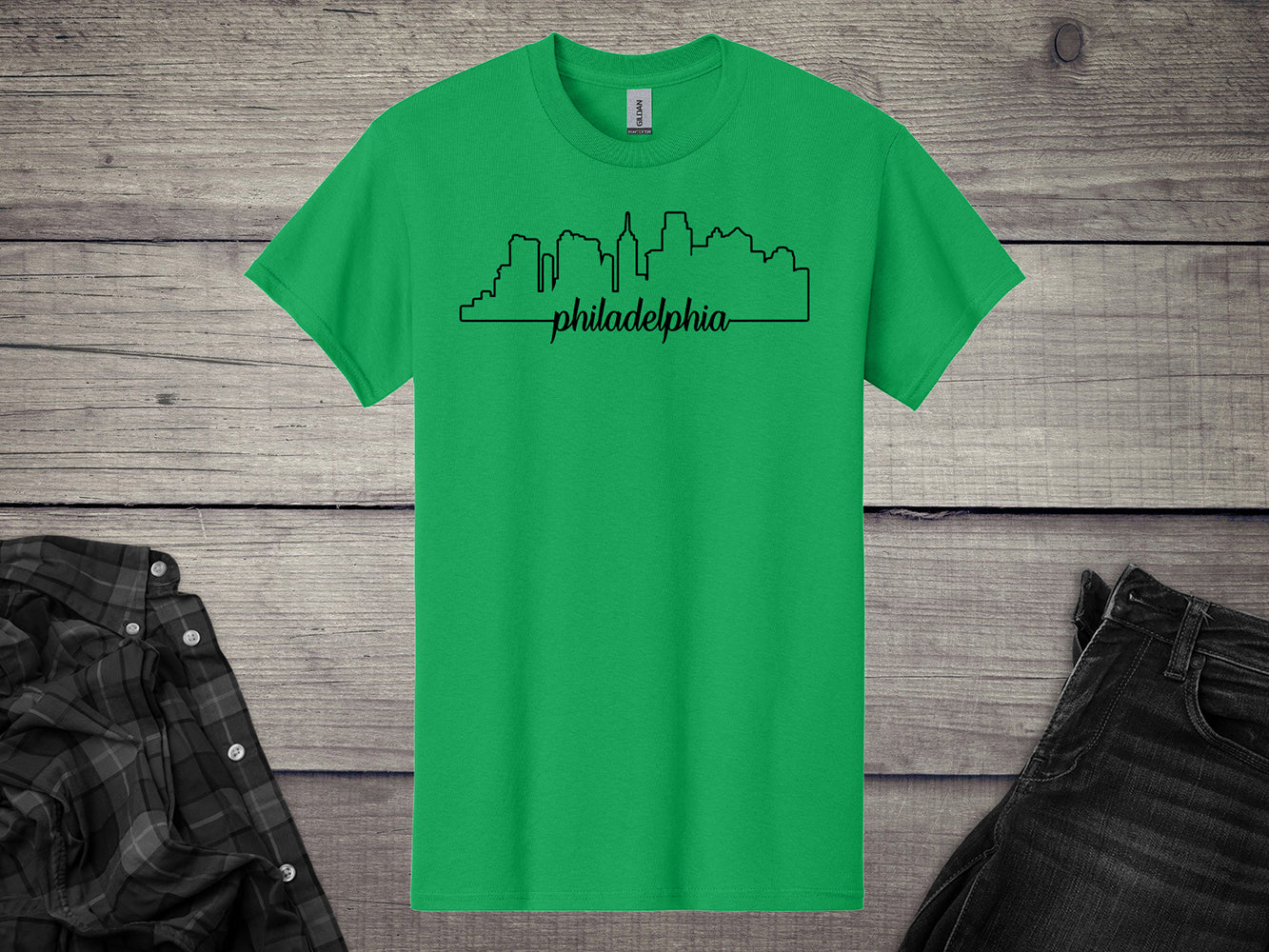 Philadelphia Outlines T-Shirt