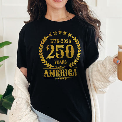 250 Years America Gold Perfect Tri T-Shirt