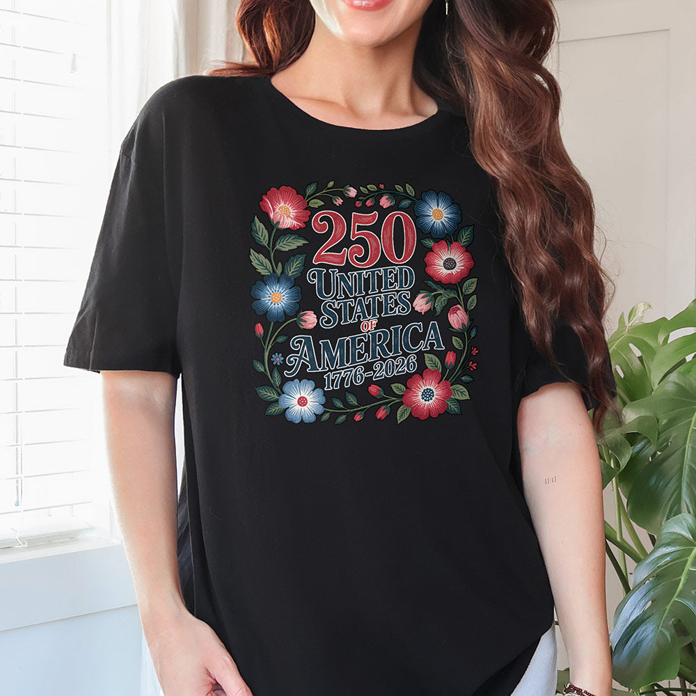 250 Years Flowers Perfect Tri T-Shirt