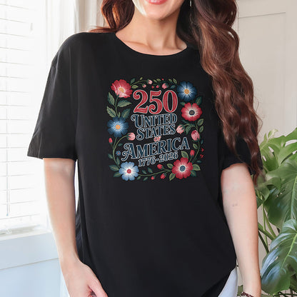 250 Years Flowers Perfect Tri T-Shirt