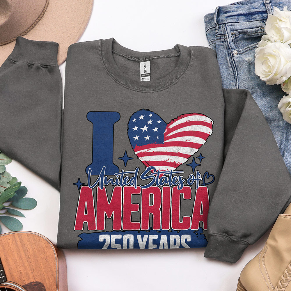 I Heart America 250 Sweatshirt