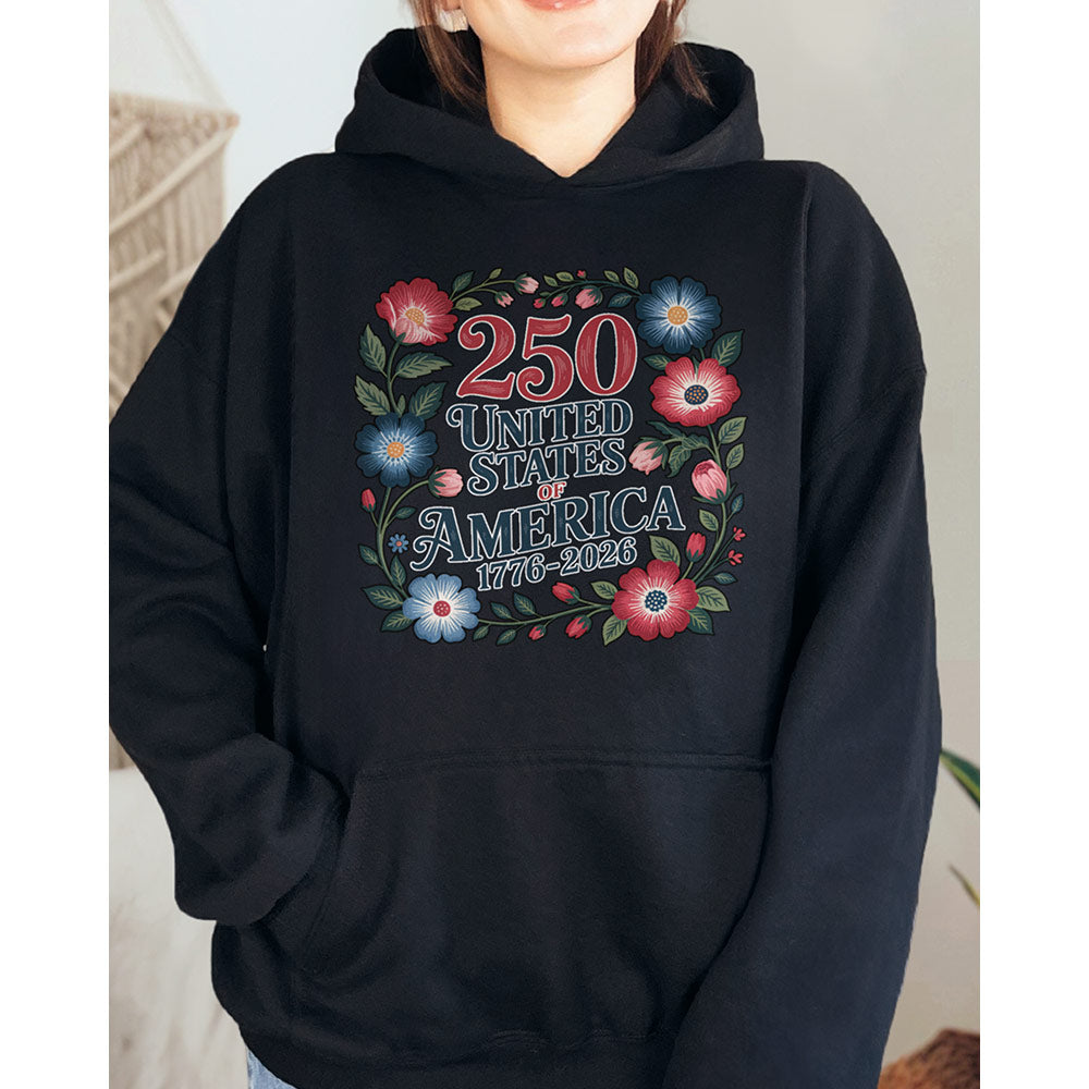 250 Years Flowers Hoodie