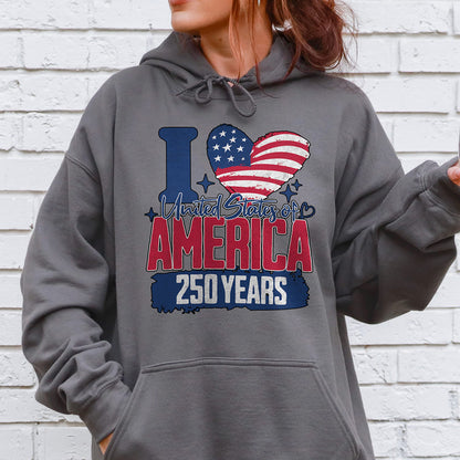 I Heart America 250 Hoodie
