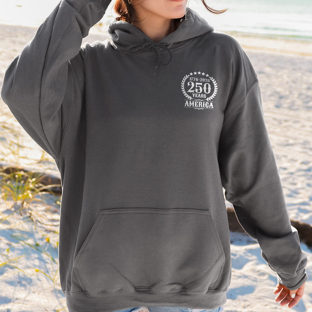 Distressed 250 Flag Hoodie