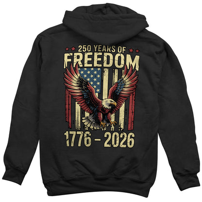 250 Years Eagle Flag Hoodie