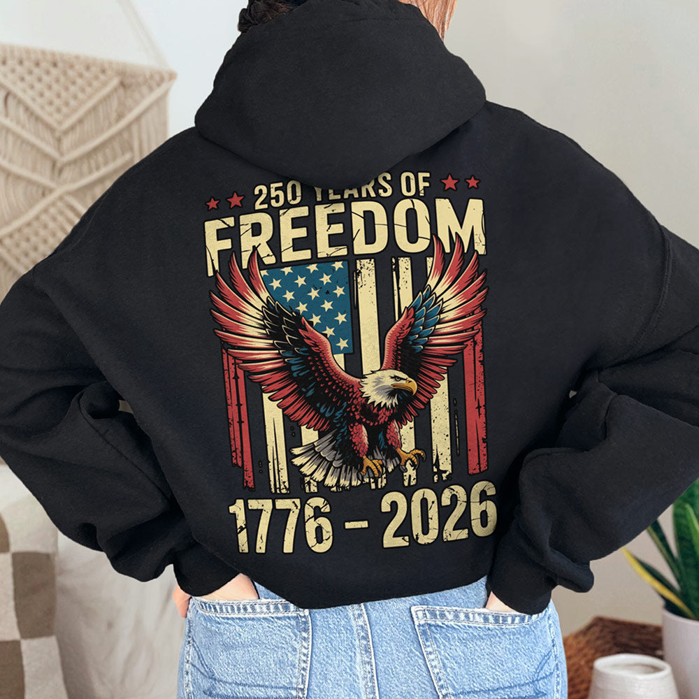 250 Years Eagle Flag Hoodie
