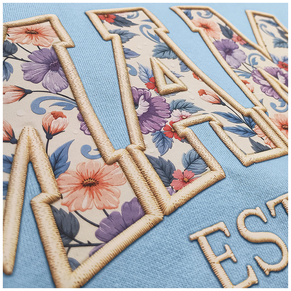 MAMA Faux Broidery Hoodie