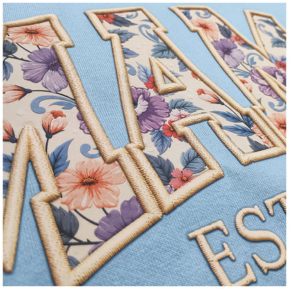 MAMA Faux Broidery Hoodie