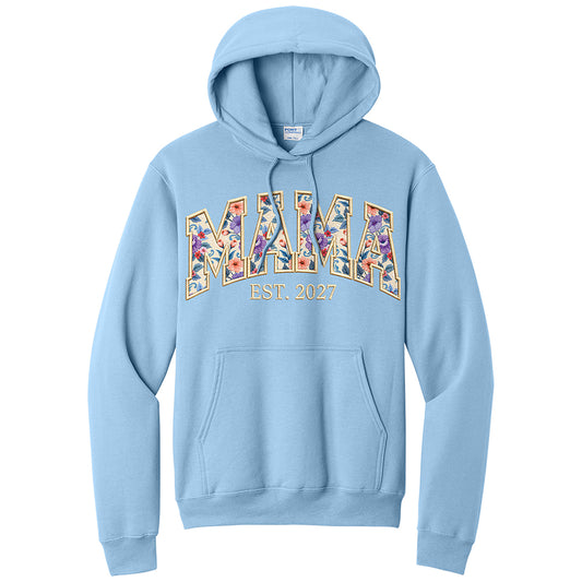 MAMA Faux Broidery Hoodie