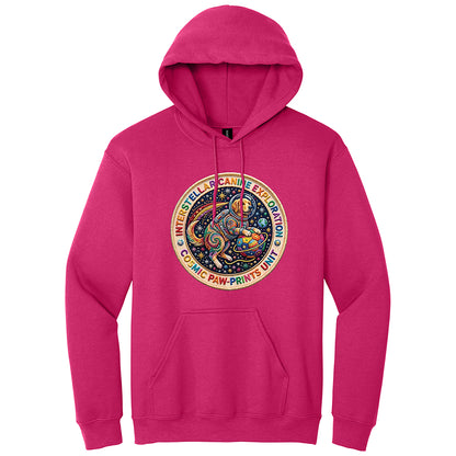 Interstellar Canine Faux Broidery Hoodie