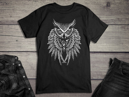 Owl Skull Wings , T-Shirt