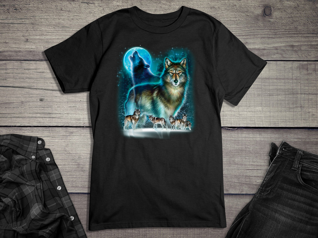 Wolf Moon Silhouette T-Shirt