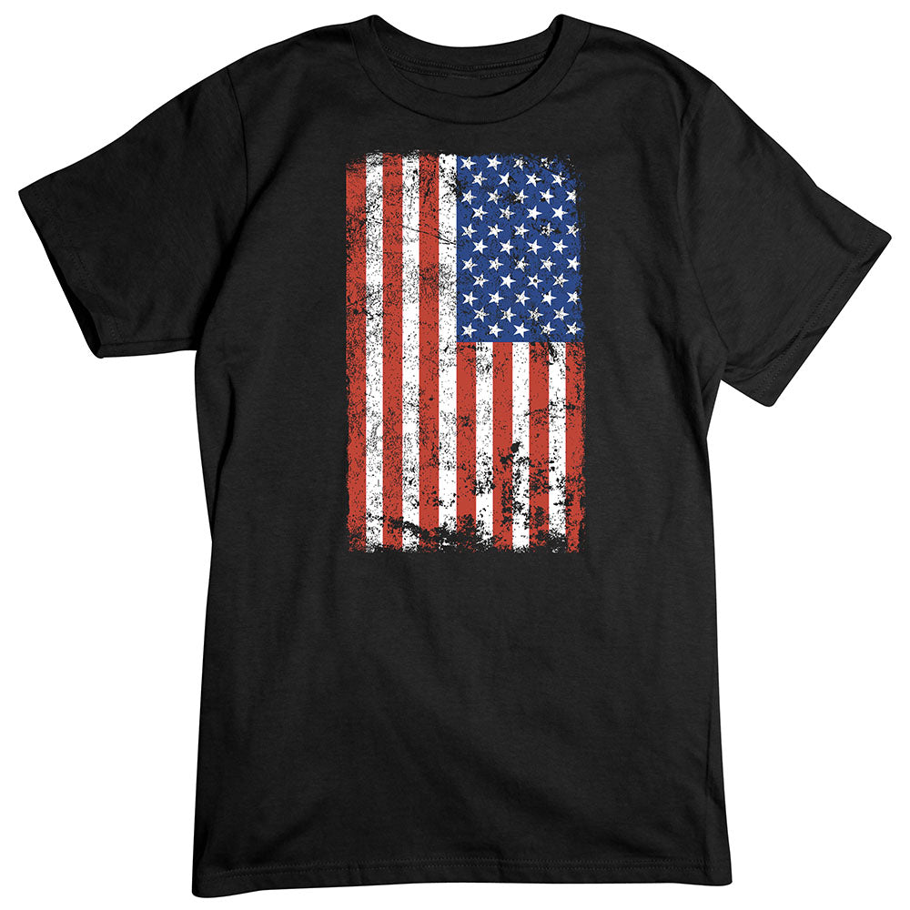 Grunge US Flag T-Shirt