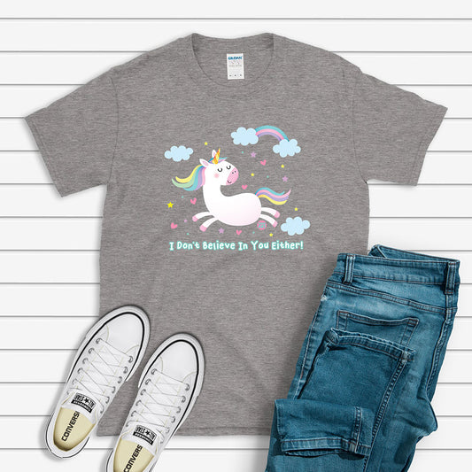 Todd Goldman Art Don't Believe in You Unicorn T-Shirt