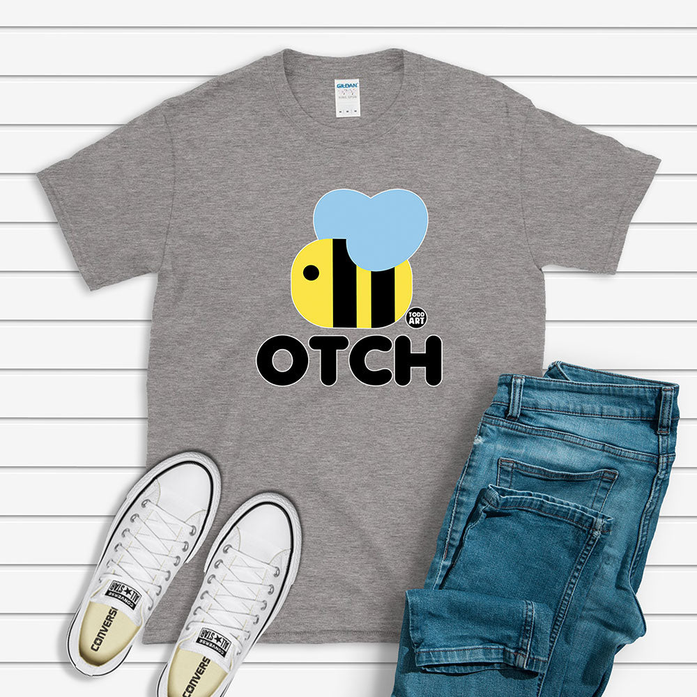 Beeotch Lettering Todd Goldman Art Bee-otch T-Shirt – Artopia.com