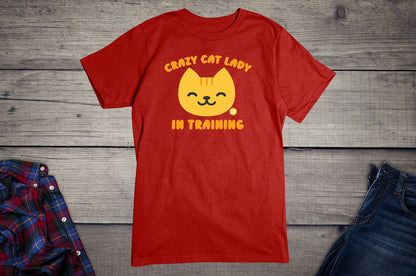 Todd Goldman Art Crazy Cat Lady in Training T-Shirt