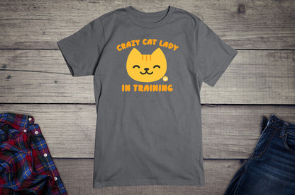 Todd Goldman Art Crazy Cat Lady in Training T-Shirt