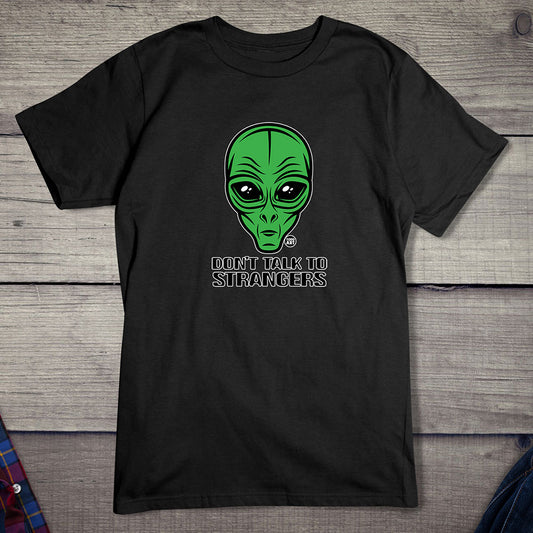 Todd Goldman Art Don't Talk To Strangers Alien T-Shirt