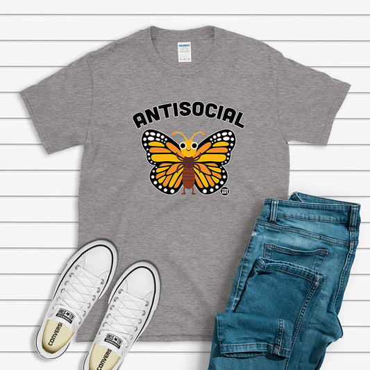 Todd Goldman Art Antisocial Butterfly Monarch T-Shirt