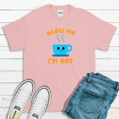 Todd Goldman Art Blow Me Hot Coffee T-Shirt